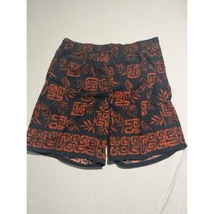 white sierra brand blue red hawaiian swim trunks, mesh lined, xl men's shorts